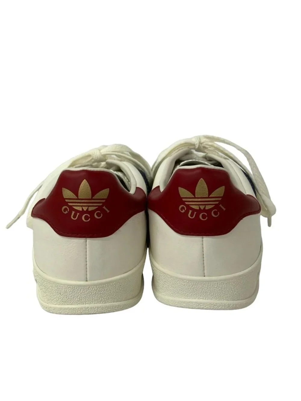 Gucci Sneakers Gazelle White Ivory Multi Adidas Collaboration Leather